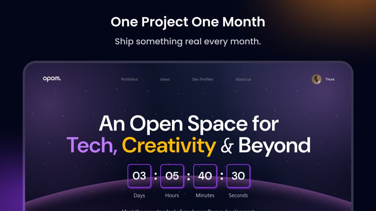 One Project One Month (Collaborative project)